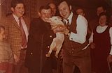 Johann Eberl stiftet ein Ferkel. Getauft wurde es auf den Namen Johanna (morgens 2.00 Uhr)